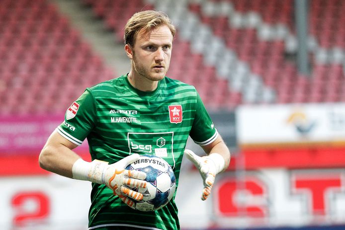 Mike Havekotte was vorig seizoen eerste doelman van MVV, waar hij een contractvoorstel afsloeg.