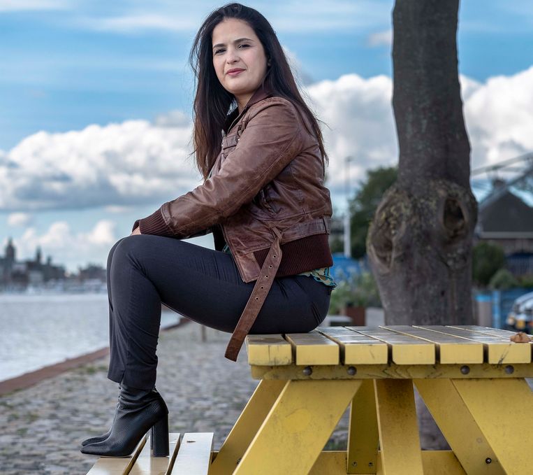 Fatima El Mourabit van het Humanistisch Verbond. Beeld Patrick Post