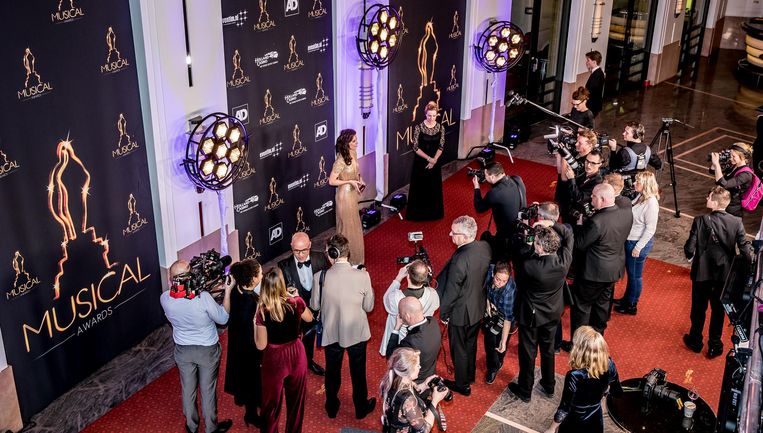 De rode loper tijdens het Musical Awards Gala 2018 Beeld anp