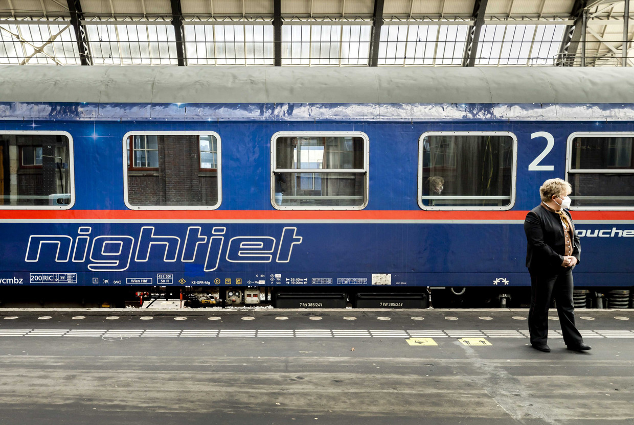 De aankomst van de Nightjet.  Beeld EPA