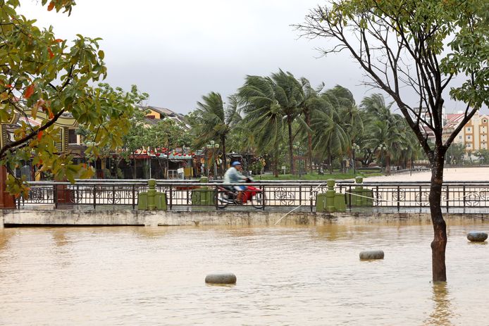 Overstromingen in Hoi An, Vietnam.