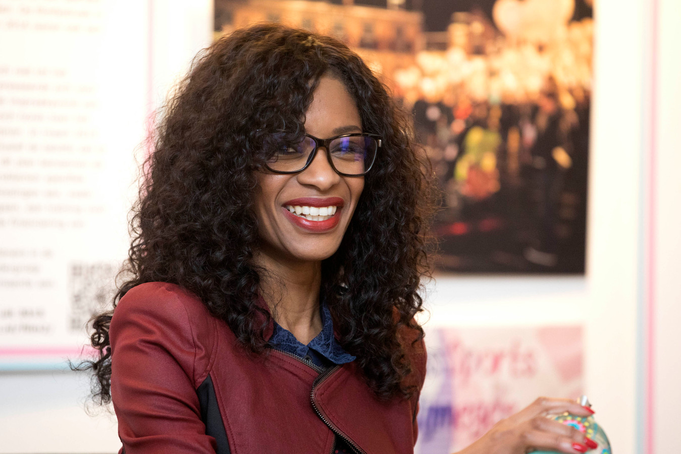 Sylvana Simons preekt de revolutie in Nijmegen Foto gelderlander.nl