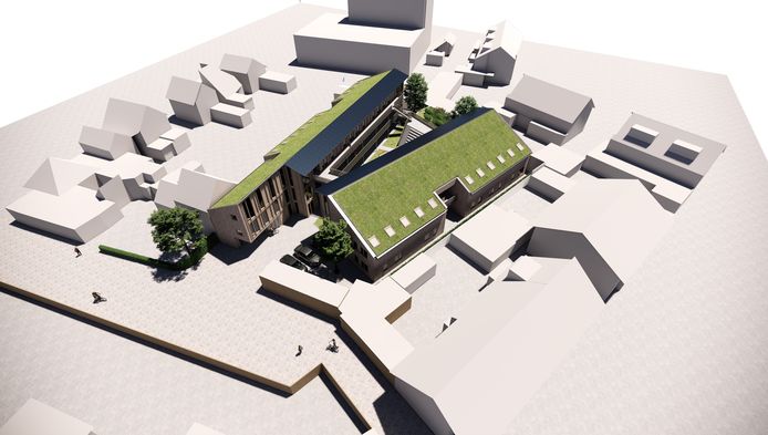 Project studentenhuisvesting aan de Hamsterstraat (onder) in Eindhoven. PM+ van Abbe en Studio Isis Boot kiezen voor kleinschalig  project waar studenten samen wonen.