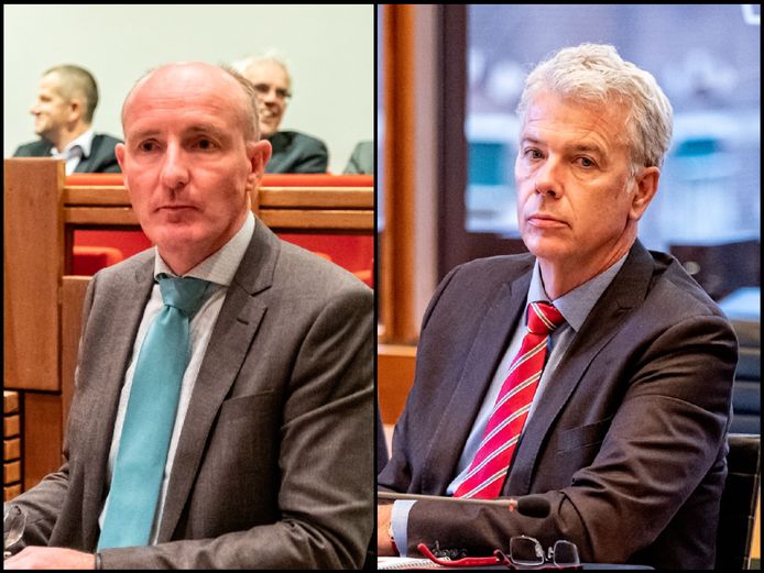 Wethouders Willem-Jan Stegeman (D66) en Hans Buijtelaar (VVD): politiek verantwoordelijk voor de kwestie-Vahstal