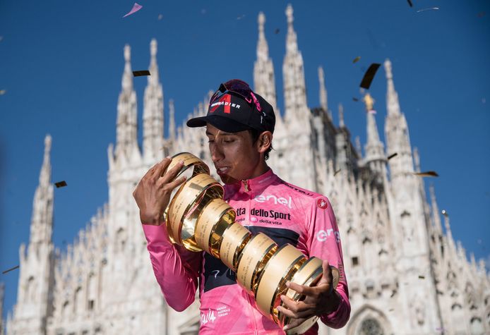 Egan Bernal won dit jaar de Ronde van Italië.