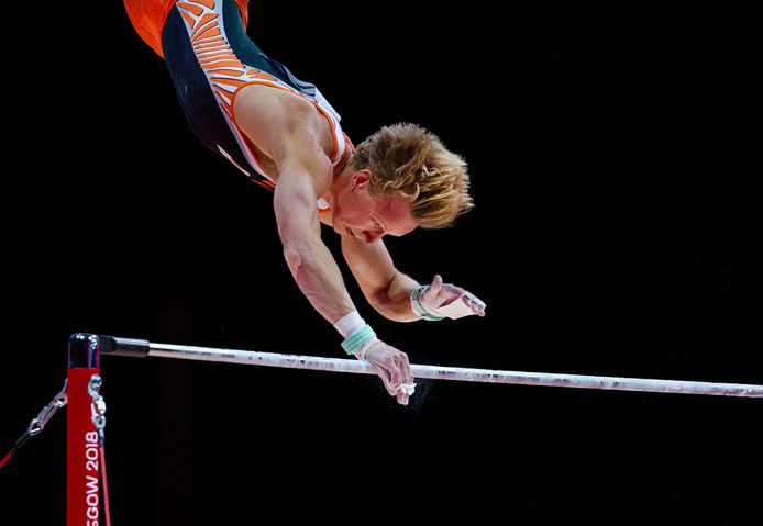 Epke Zonderland grijpt naast het goud in Glasgow.