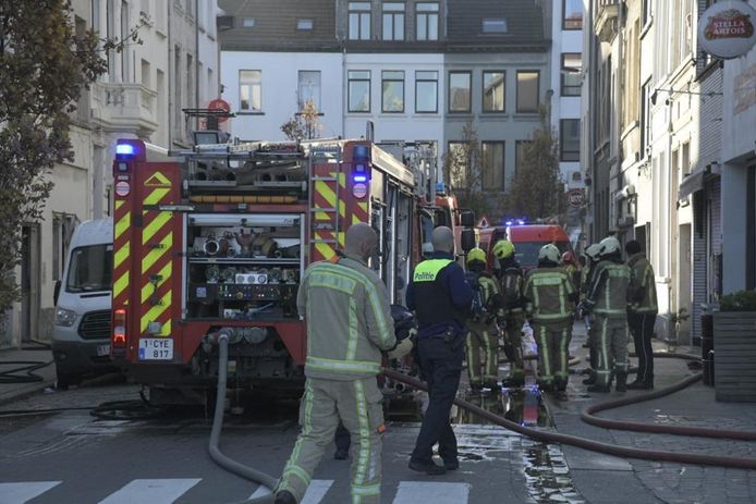 Brand in de buurt van Sint-Jansplein in Antwerpen.