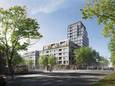 Linck toont zijn stadse gezicht aan de Raadhuislaan. Dit zou het beeld worden vanaf de entree van theater De Lievekamp.