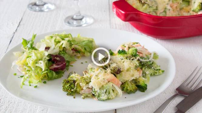 La recette qui plaît à toute la famille: saumon au four aux brocolis
