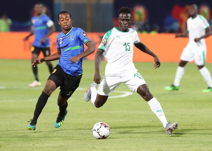 Diatta in actie tijdens de Africa Cup.