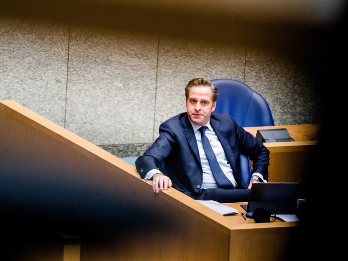 Demissionair Minister Hugo de Jonge van Volksgezondheid, Welzijn en Sport (CDA) in de Tweede Kamer