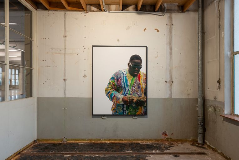 Dana Lixenberg, Christopher Wallace (Biggie), 1996, 2018. Te zien in Het Hem, Zaandam. Beeld  C. Eeftinck Schattenkerk.