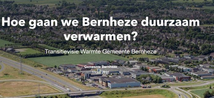 Website van Bernheze ter verkenning van de mogelijkheden om locaties te verduurzamen.