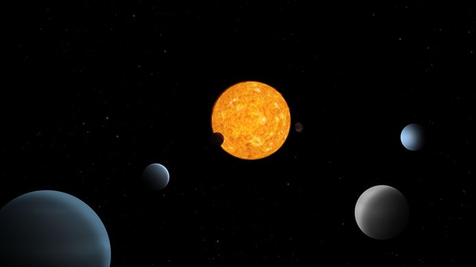 De ster herbergt minstens zes planeten. Het vreemde zonnestelsel kent bovendien een zeer unieke structuur.