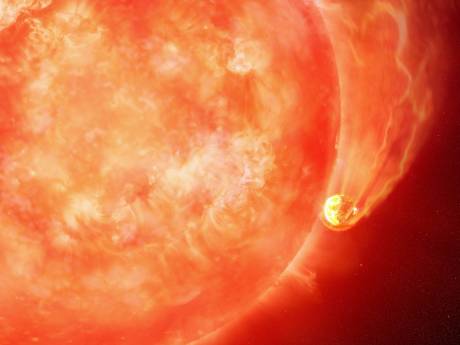 Ster verslindt planeet in één ‘hap’, ooit zal hetzelfde met de aarde gebeuren