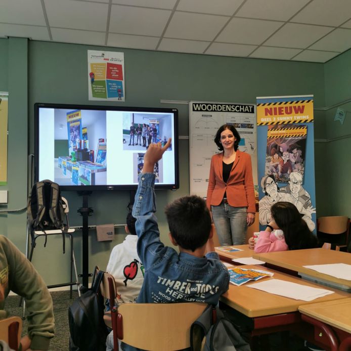 Basisschool Mariëngaarde in Gorinchem stond donderdag helemaal in het teken van de
kinderboekenweek.