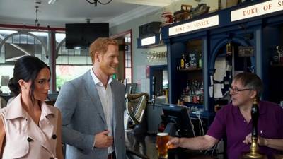 Wax figures of Prince Harry and Meghan Markle appear in English pub on the occasion of Harry’s 40th birthday