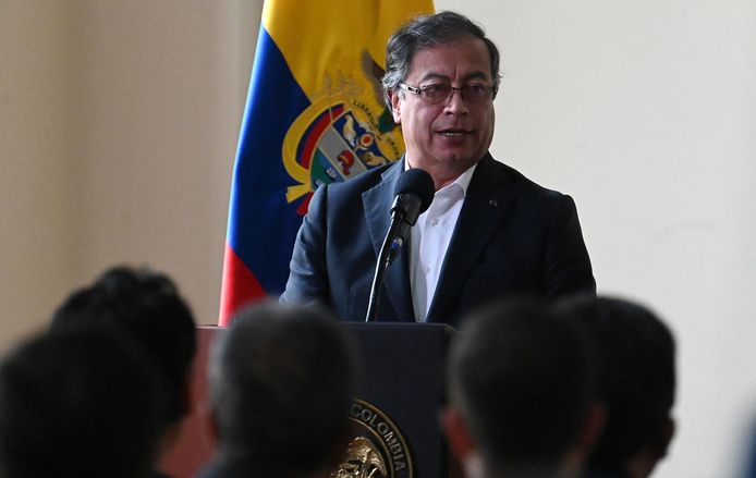 De Colombiaanse president Gustavo Petro.