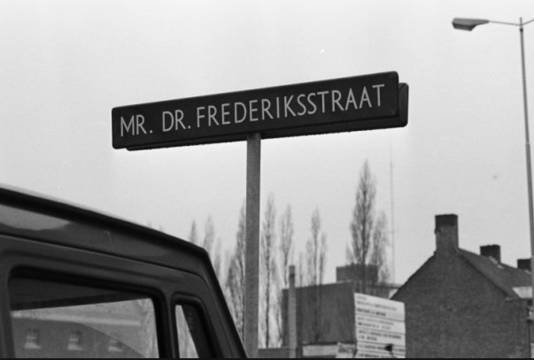 De Mr. dr. Frederikstraat in Breda, nu de Concordiastraat.