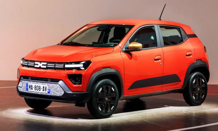 Dacia Spring after the facelift.