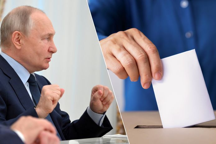 De Russische president Vladimir Poetin (links) zou zijn voordeel kunnen doen bij een reeks van verkiezingen in het Westen.