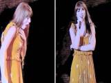 Taylor Swift slikt insect door tijdens concert in Chicago