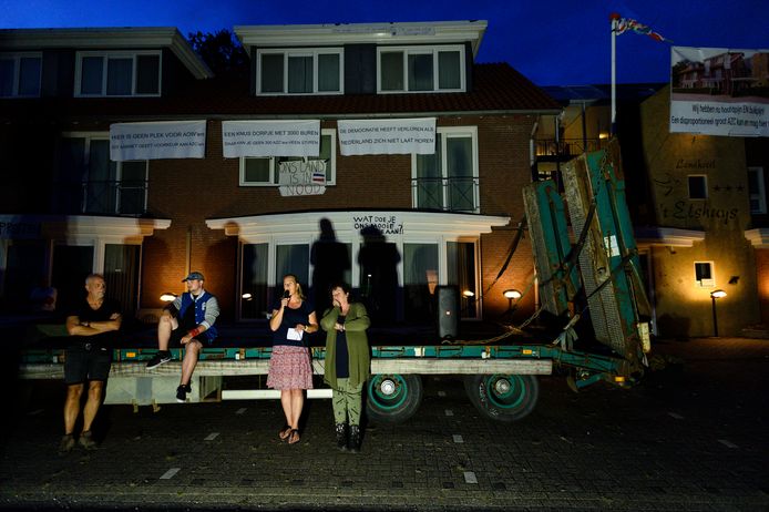 Protest bij 't Elshuys afgelopen week