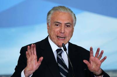 Braziliaanse oud-president Temer gearresteerd om corruptie
