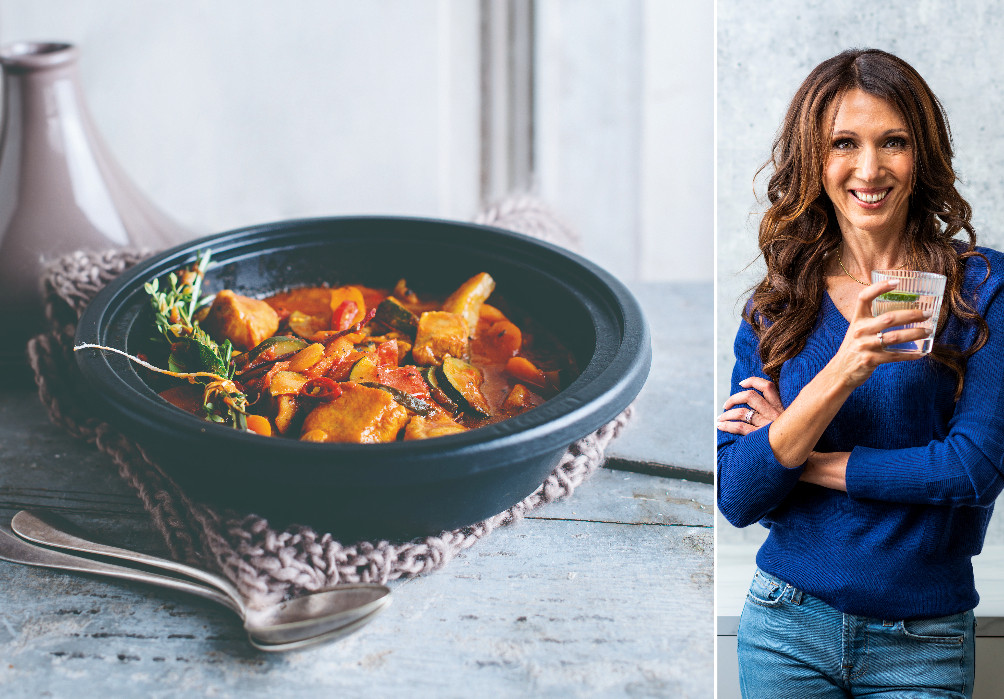 Zuiderse groentetajine met gemarineerde kip Foto hln.be