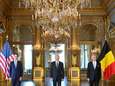 Koning Filip en premier De Croo ontvangen Joe Biden op het paleis 
