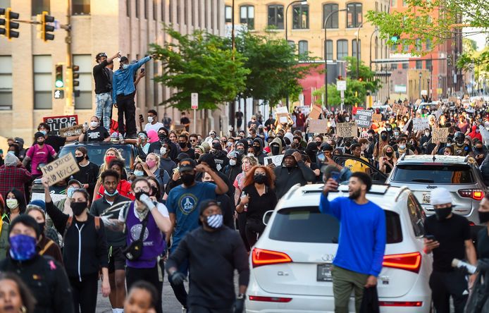 Protest in Minneapolis.