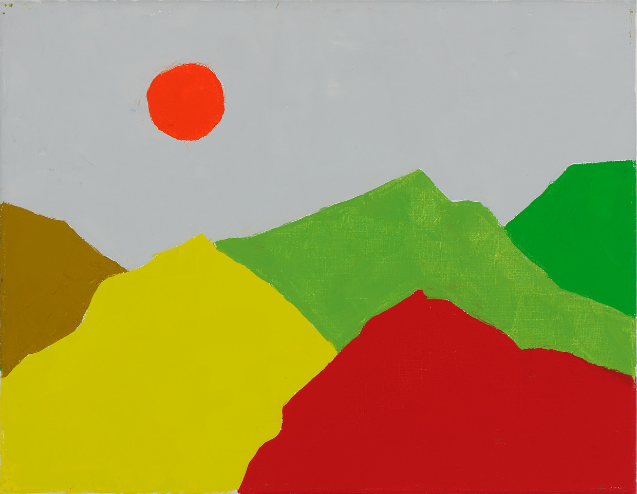 Etel Adnan, Untitled (2013) Beeld Sfeir-Semler Gallery, Beirut/Hamburg
