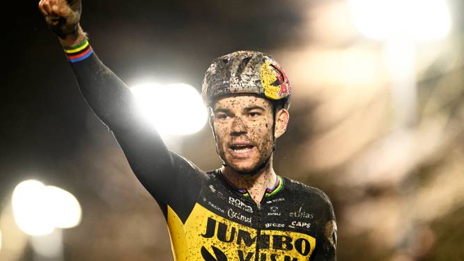Wout van Aert remporte la 6e manche du Superprestige de cyclocross à Diegem