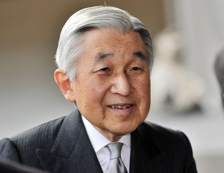 De Japanse keizer Akihito. Beeld afp