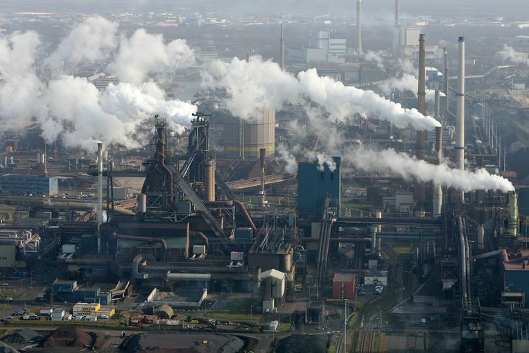 Hoogovens complex van Corus Nederland. Beeld ANP