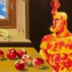 De Vlaamse icoon Cowboy Henk wandelt door de kunstgeschiedenis. Dat levert absurdistische parodieën op