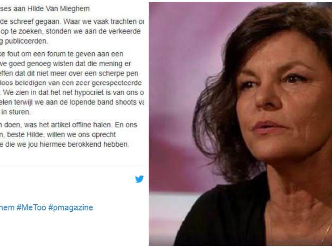 P-Magazine excuseert zich bij Hilde Van Mieghem en haalt omstreden artikel offline