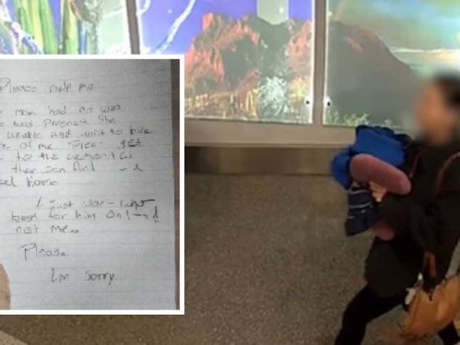 Vrouw laat pasgeboren baby op luchthaven achter met hartverscheurende brief