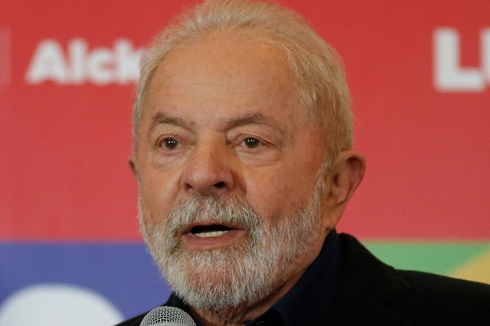 De socialistische Braziliaanse presidentskandidaat Luiz Inácio Lula da Silva.