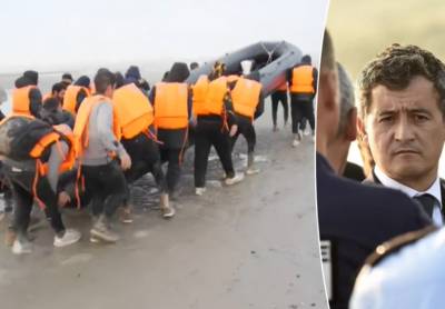 Franse agenten laten migranten ongehinderd Kanaal oversteken, terwijl minister België met de vinger wijst