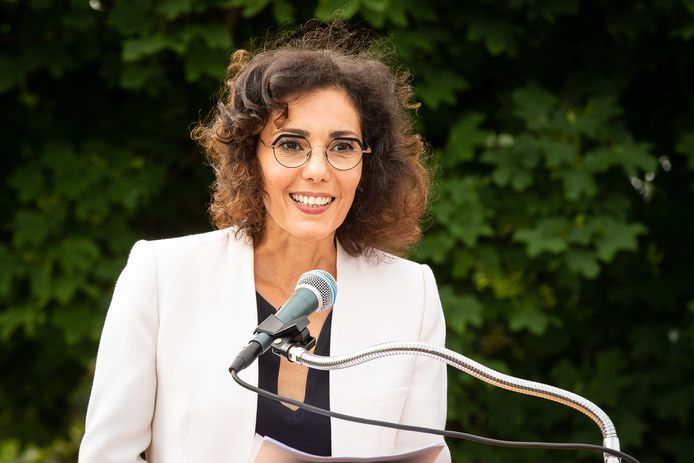 De kersverse minister van Buitenlandse Zaken Hadja Lahbib (MR).