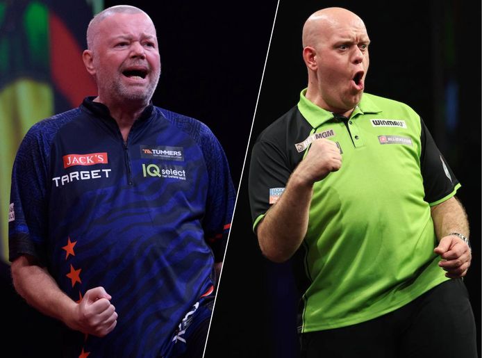 Raymond van Barneveld. / Michaël van Gerwen.