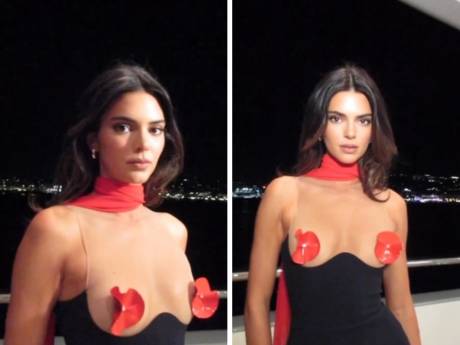 Minirobe à seins nus, Kendall Jenner fait sensation sur la côte d'Azur
