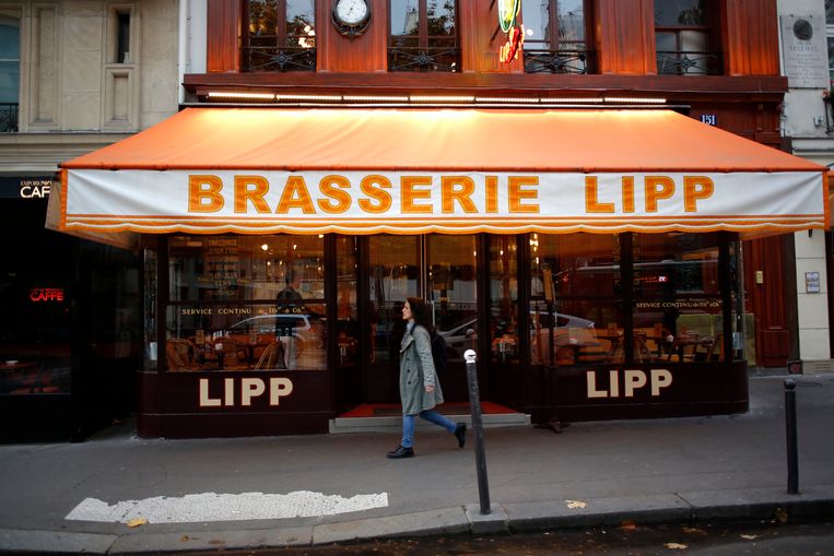 Het Parijse restaurant Brasserie Lipp. Beeld AFP
