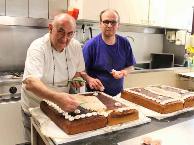 Vader en zoon Baguet maken Fiertelpeperkoek van Wattripont: “Ik neem zelf niet deel, maar loop wel zo’n twee Fiertels rond de bakovens”