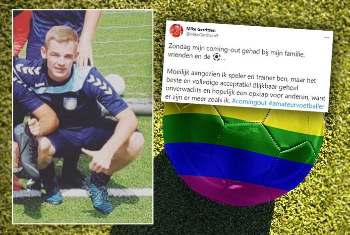 Mike Gerritsen, speler en trainer van SV Helios in Deventer, kwam uit de kast tegenover zijn ploeggenoten.
