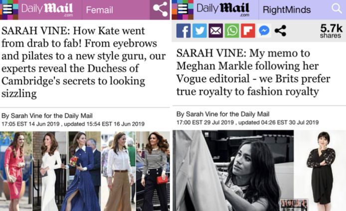 Kate vs Meghan