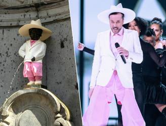 IN BEELD. Het hele land supportert mee: Manneken Pis krijgt Eurovisiesongfestivaloutfit van Gustaph