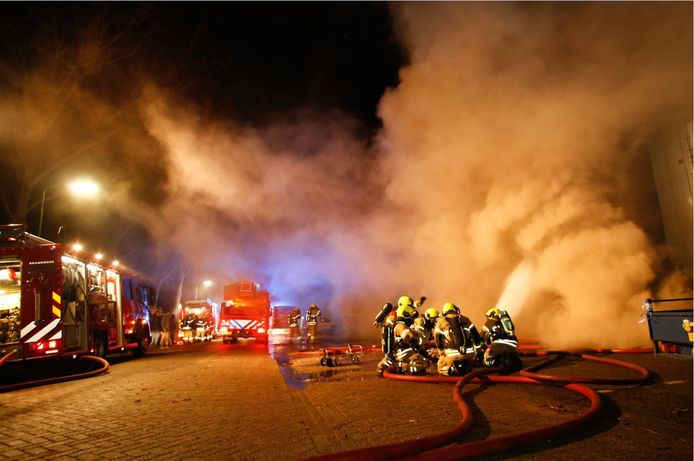 De brand aan de Schrank in Hardinxveld.