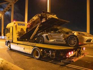 Dure Porsche in de kreukels na harde botsing op de Meernbrug